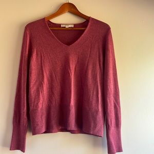 V-neck Mauve Loft Sweater